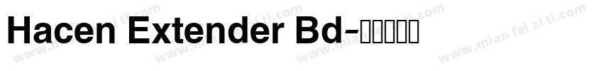 Hacen Extender Bd字体转换